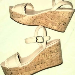 Kate Spade Tomas Cream Platforms Sandals 8,5M NEW